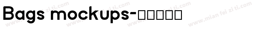 Bags mockups字体转换